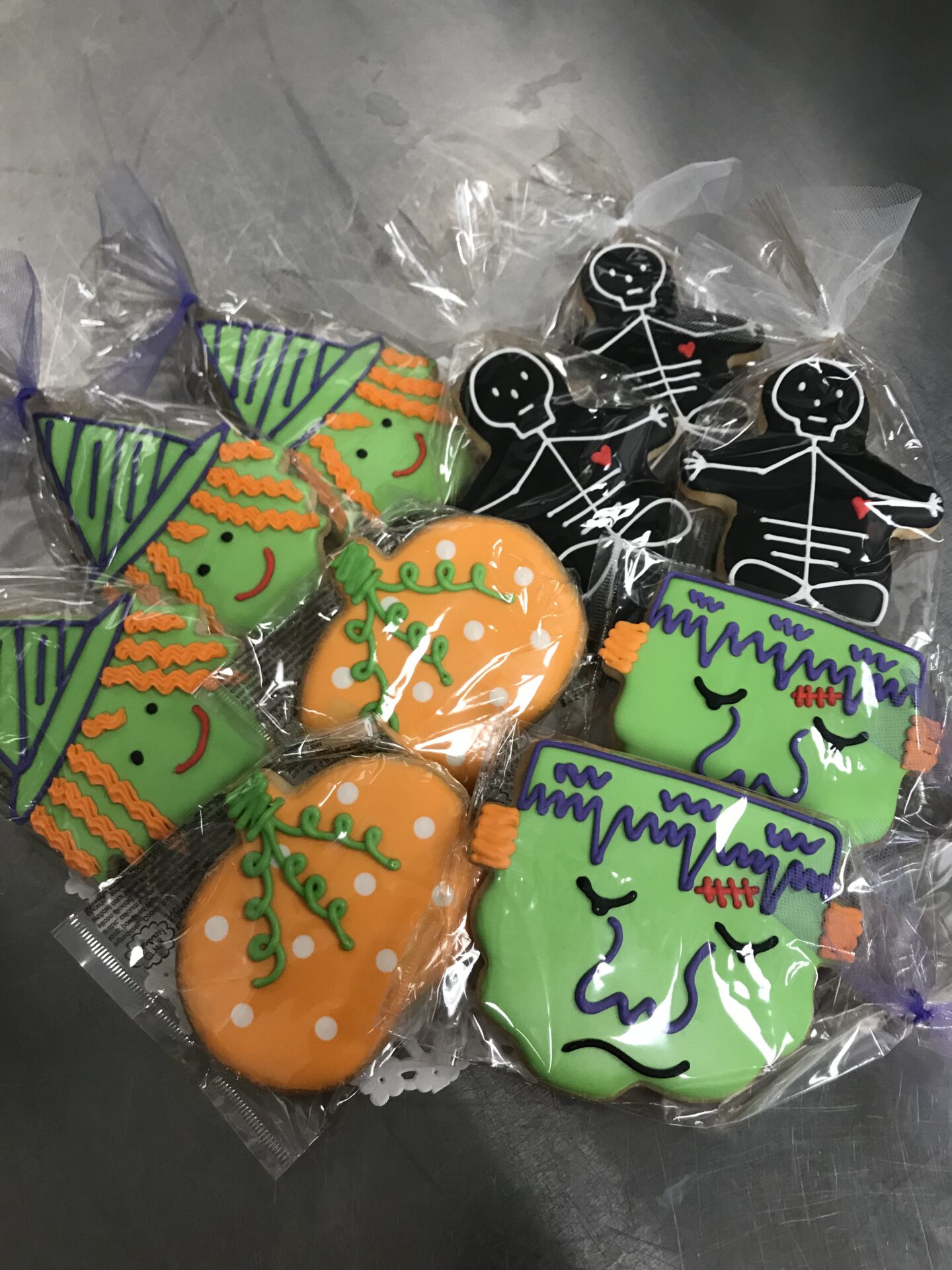 Halloween-themed cookies